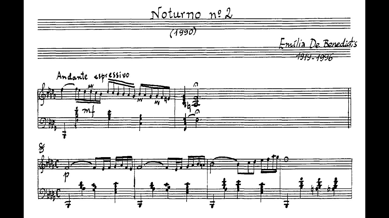 Emilia De Benedictis - Noturno No.2 (Sylvia Maltese, piano)