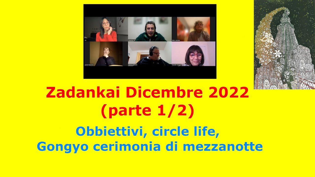 Zadankai SGI 13/12/2022 argomento: