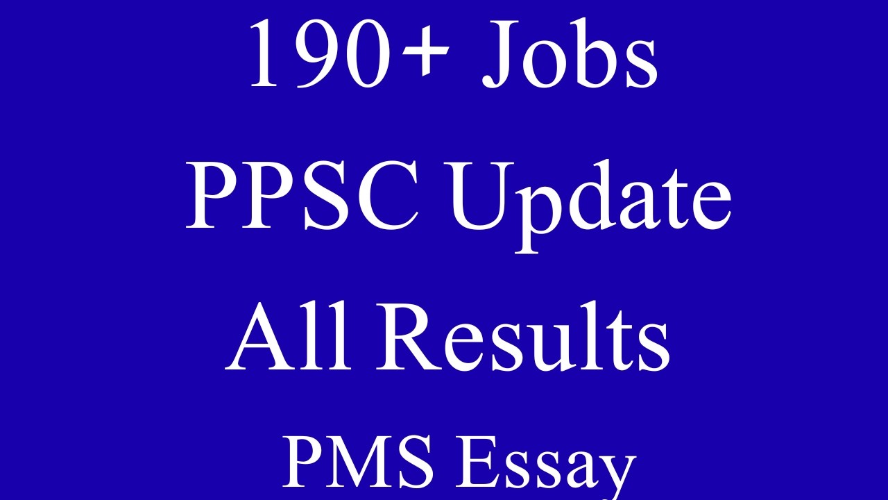 PPSC Update