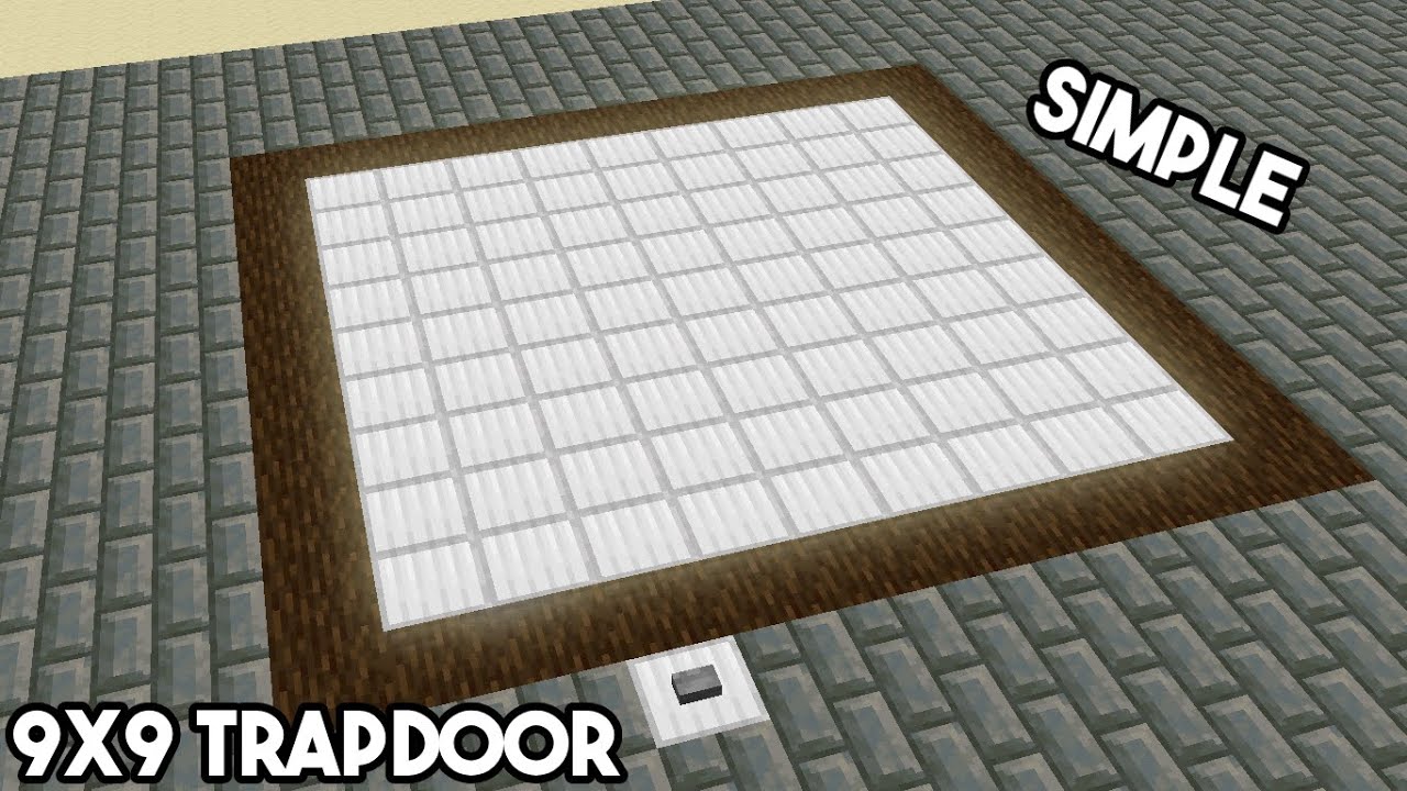 Flush 9x9 Piston Trapdoor | Minecraft 1.21 Redstone Tutorial