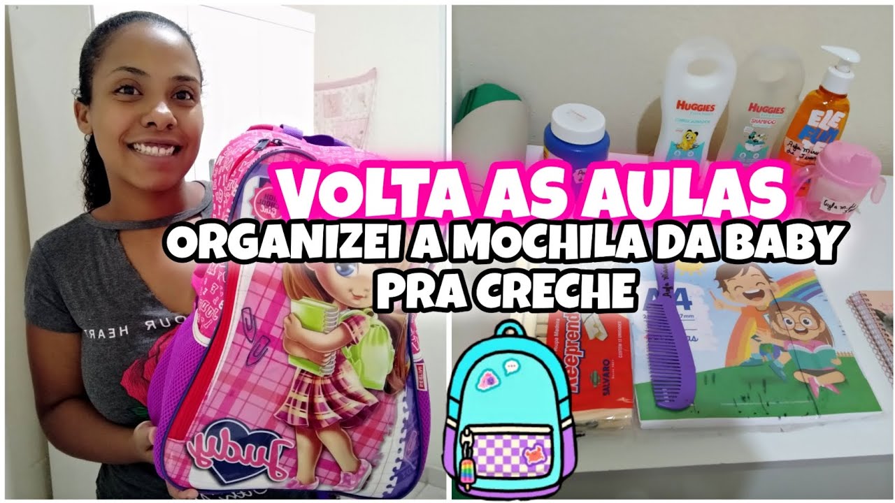 Volta as Aulas: Arrumando a mochila da Baby pra creche🎒🥰