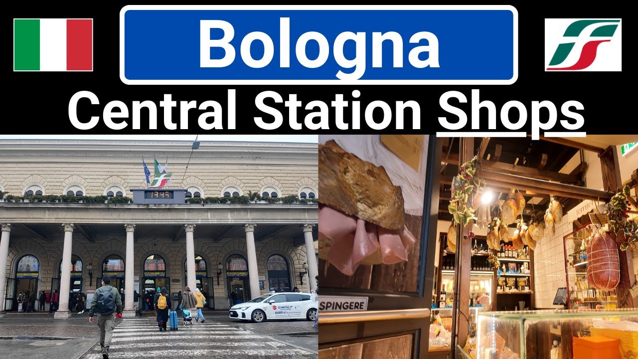 [Bologna] Central Station Shops Restaurants Bologna Centrale Stazione