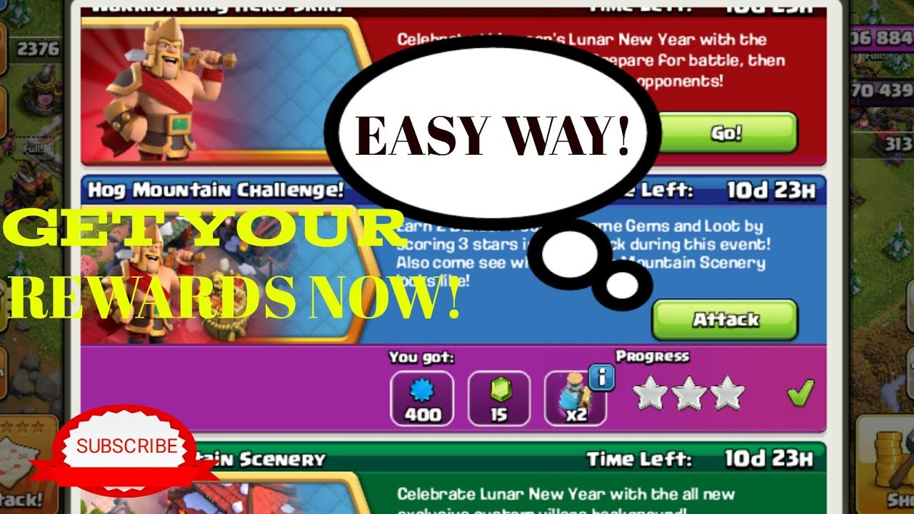 How to complete 3 star hog mountain challenge... clash of clans.(COC).