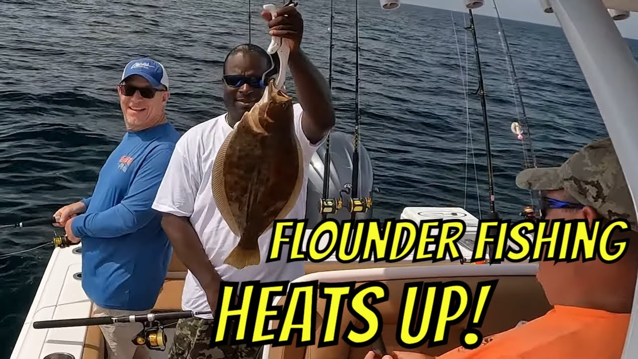 Ocean Wreck Flounder Jigging Heats Up! (and a Suprise Cobia on light tackle!)