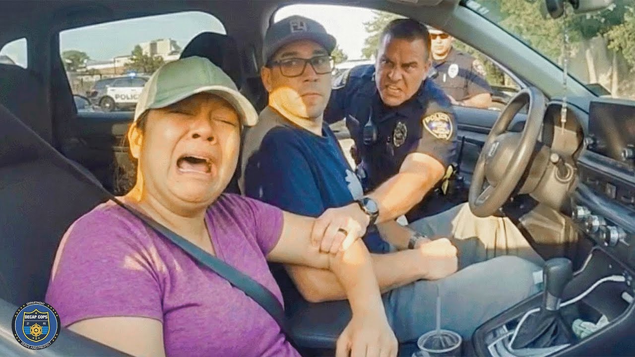 Traffic Stop Backfires as Entitled Couple Gets Outsmarted | Karens Getting Arrested By Police