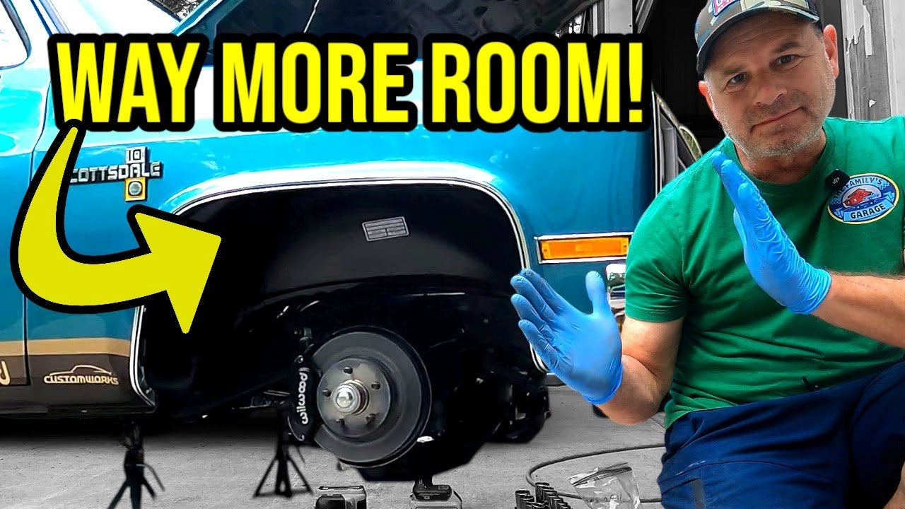 Cheap Inner fender mod for lowered squarebody's. Stop your C10 from rubbing tires!