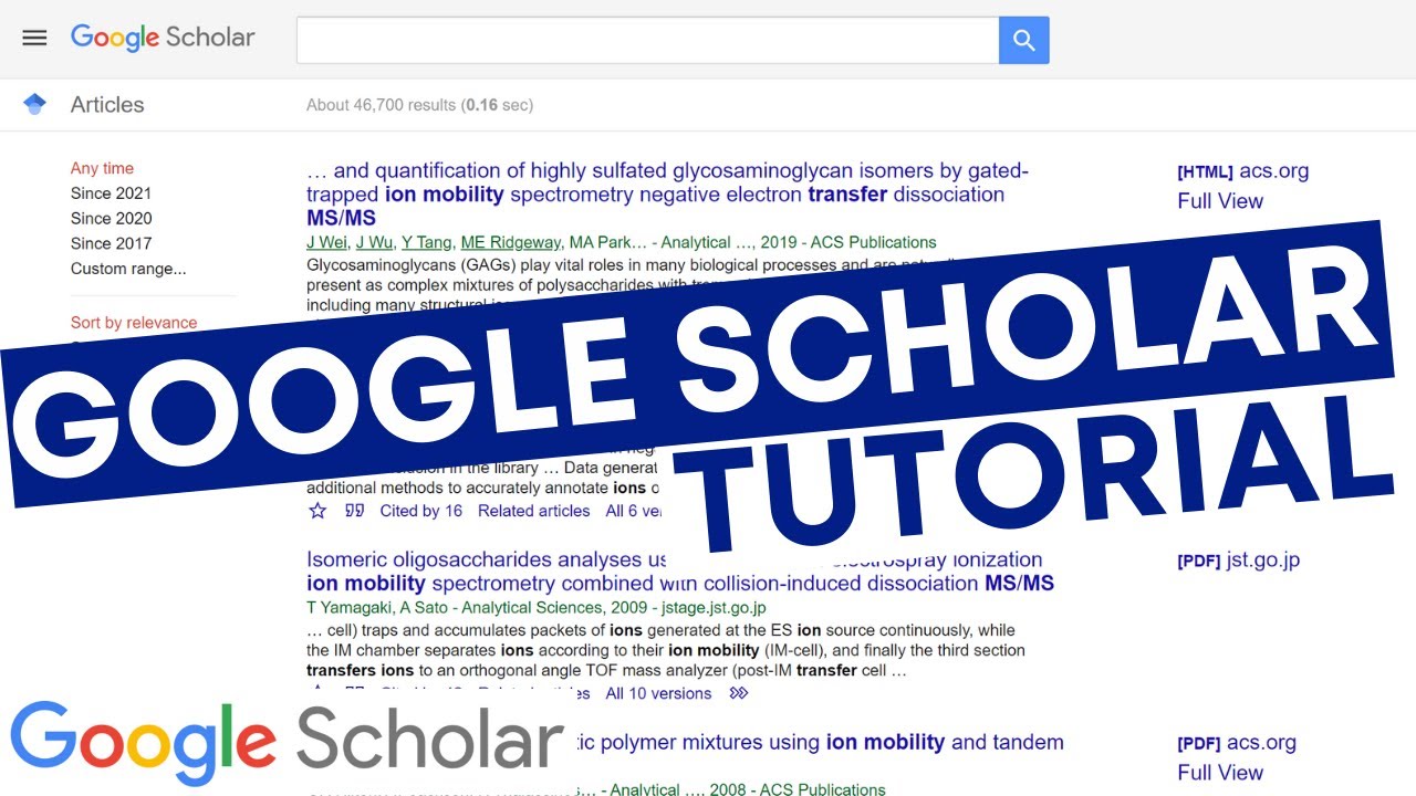 Учебное пособие по Google Scholar: как использовать Google Scholar для академических исследований