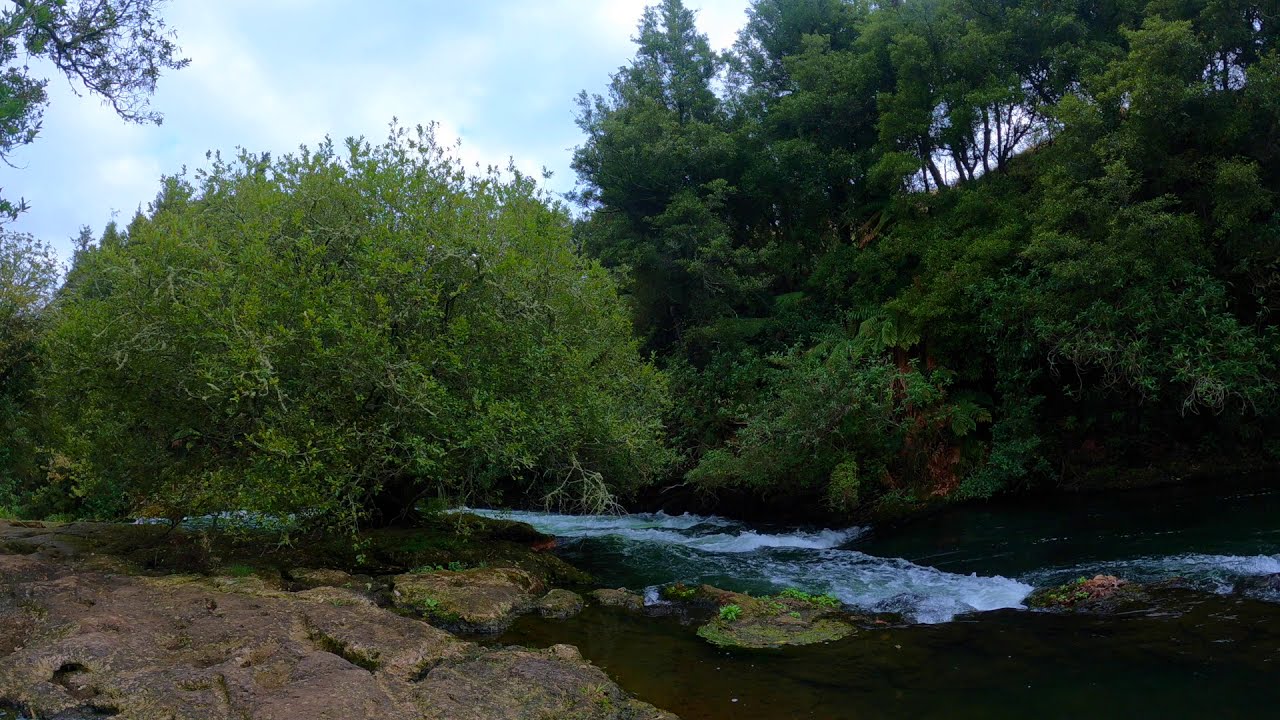 Relaxing Waterfall Stream, Calming Nature Sound for Sleep , Insomnia