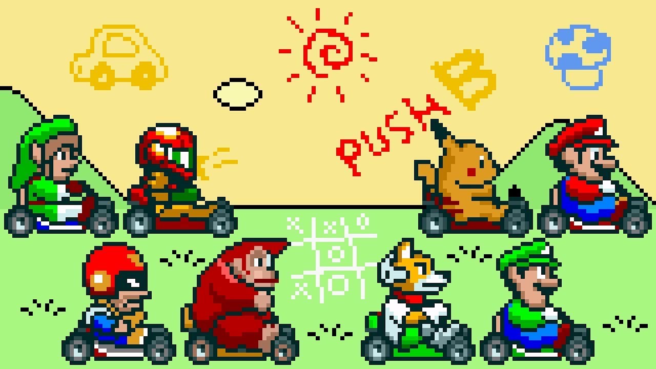 Super Mario Kart (SNES) - Super Smash Bros Mod. ᴴᴰ