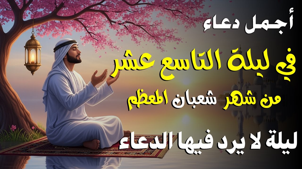 دعاء خاشع في ليلة السابع عشر من شهر شعبان المبارك | فرج ورزق قريب وتغيير للأقدار بإذن الله
