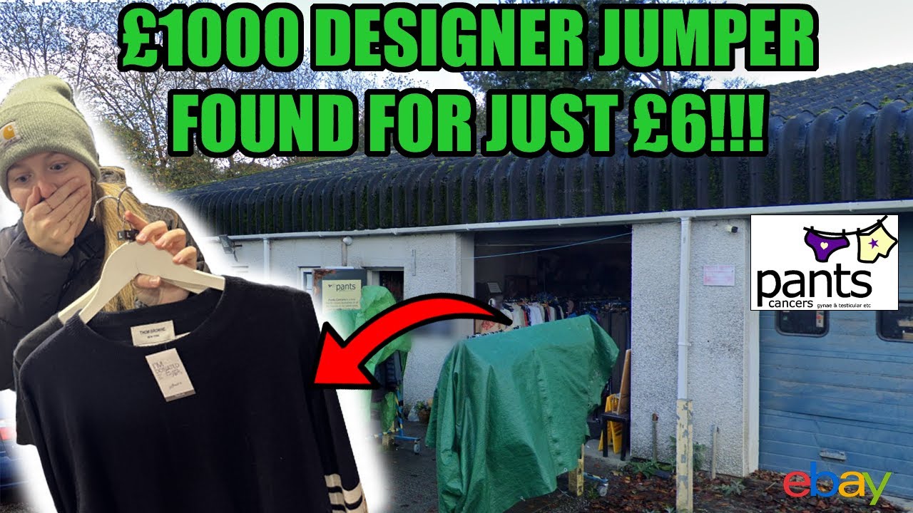 Finding £1000 DESIGNER Jumper for JUST £6! CRAZY Charity Shops in CORNWALL 🔥🔥
