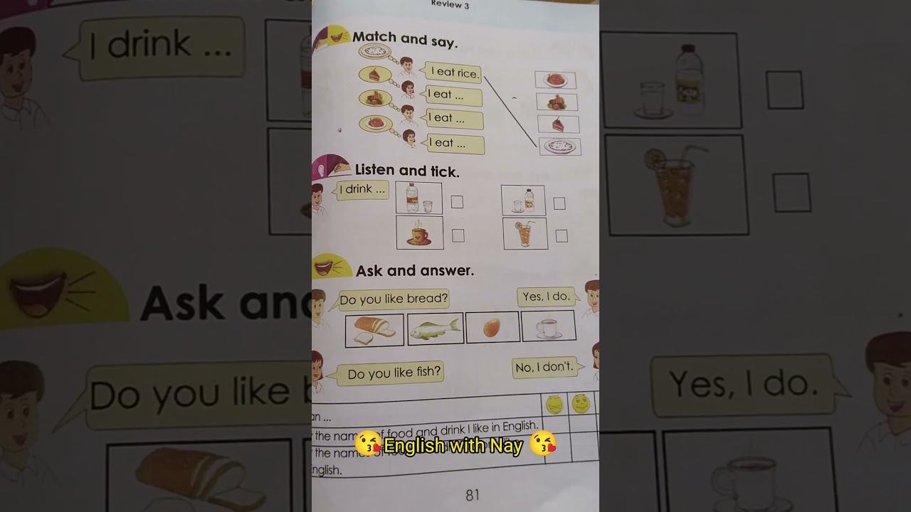 အင်္ဂလိပ်စာ(သင်ရိုးသစ်) Grade 1, English, Unit6, lesson6#အင်္ဂလိပ်စာ#learningenglish