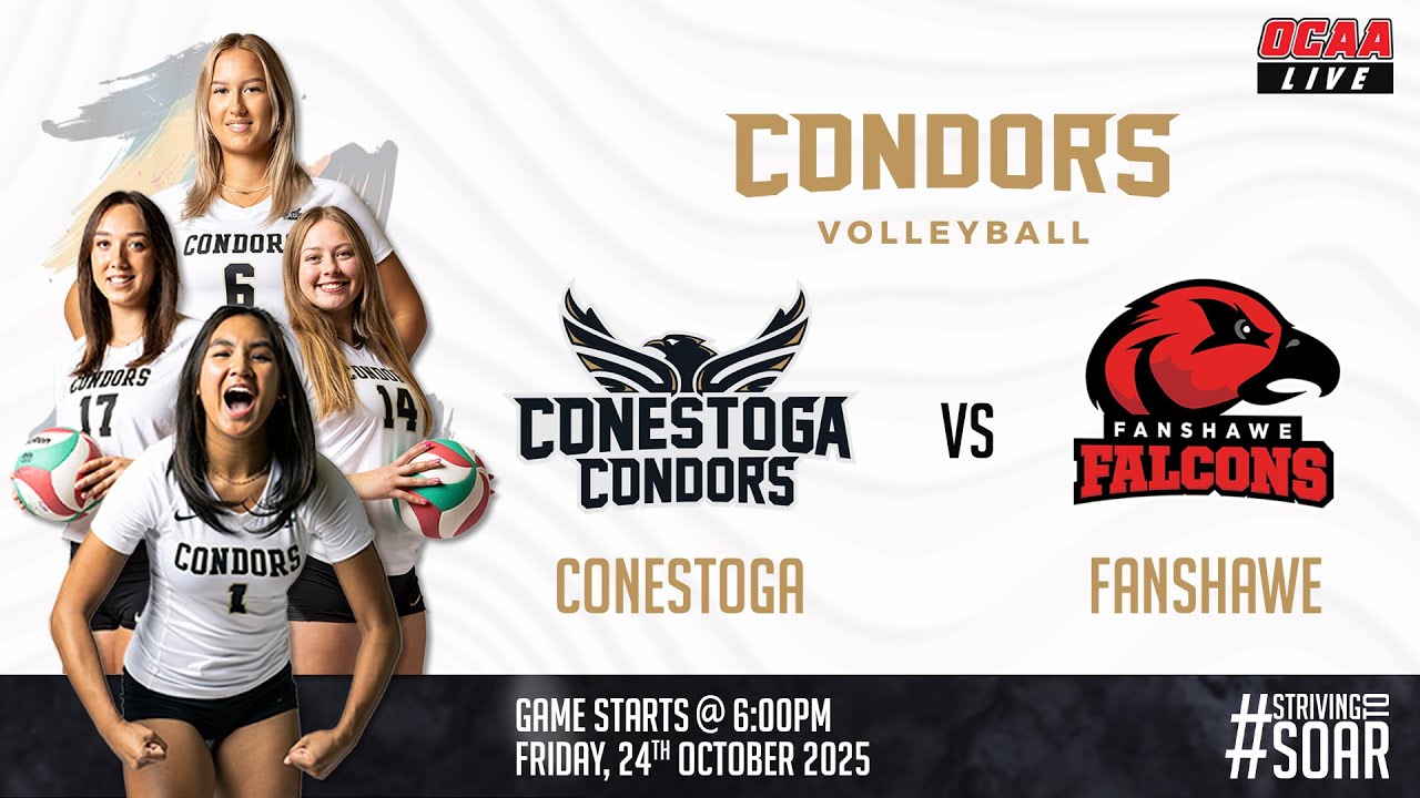 OCAA Women's Volleyball 🏐 Fanshawe @ Conestoga [2025/10/24]