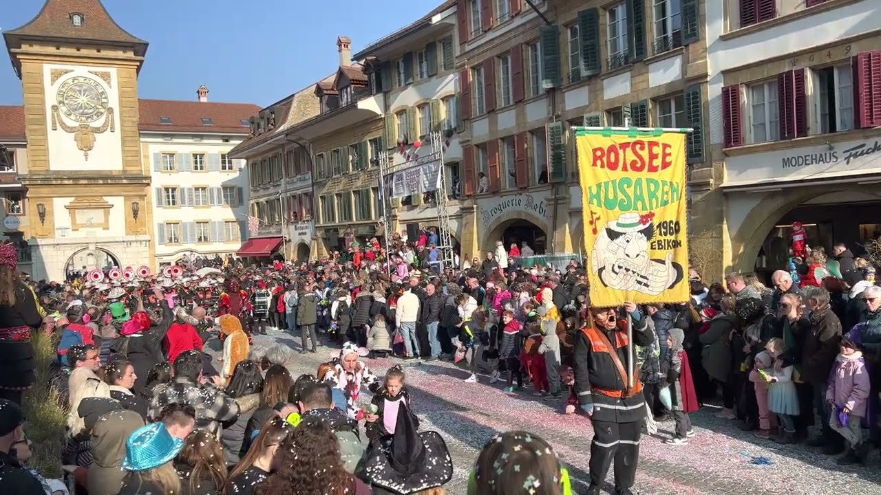 Rotsee-Husaren Ebikon - Fastnacht Murten 2023 - Umzug am Sonntag