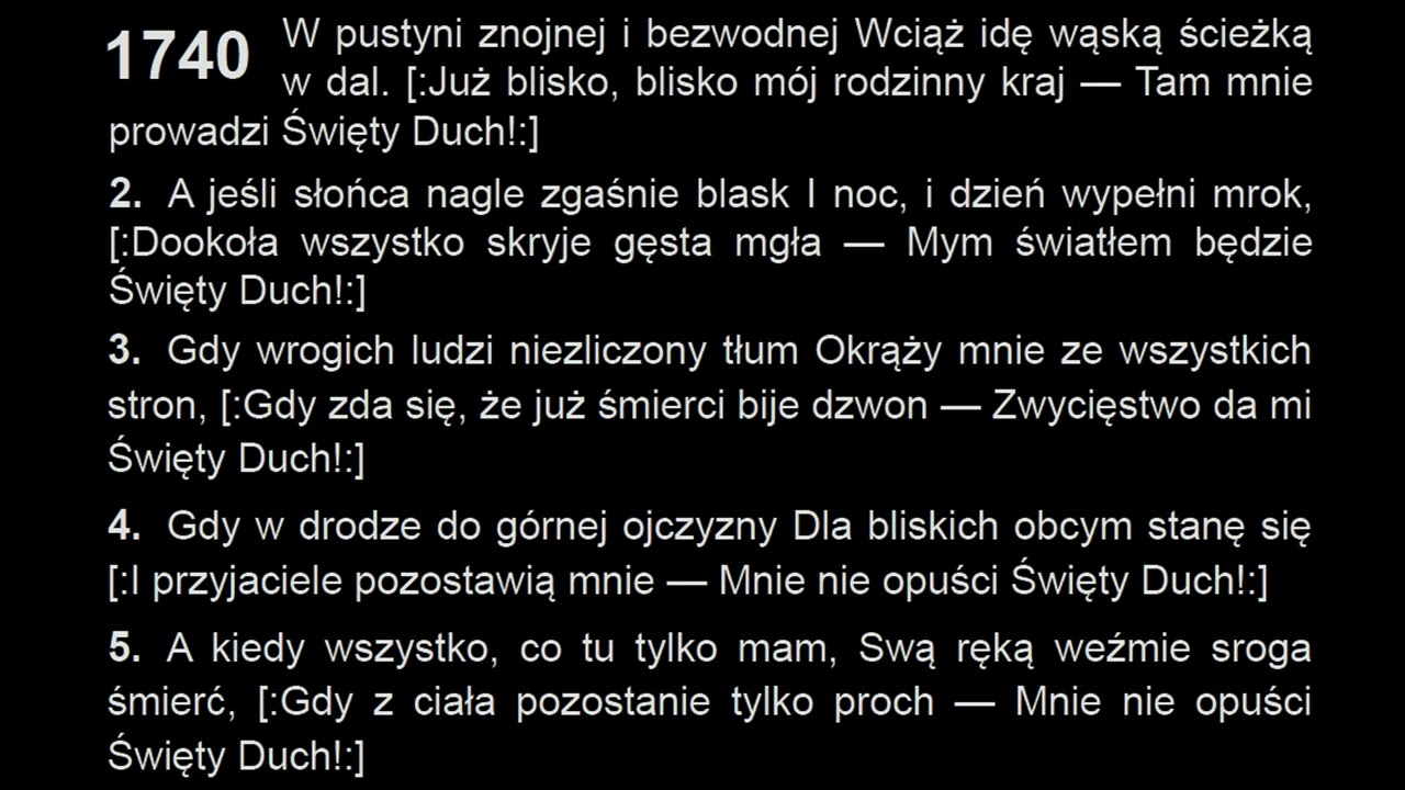 1740. W pustyni znojnej i bezwodnej