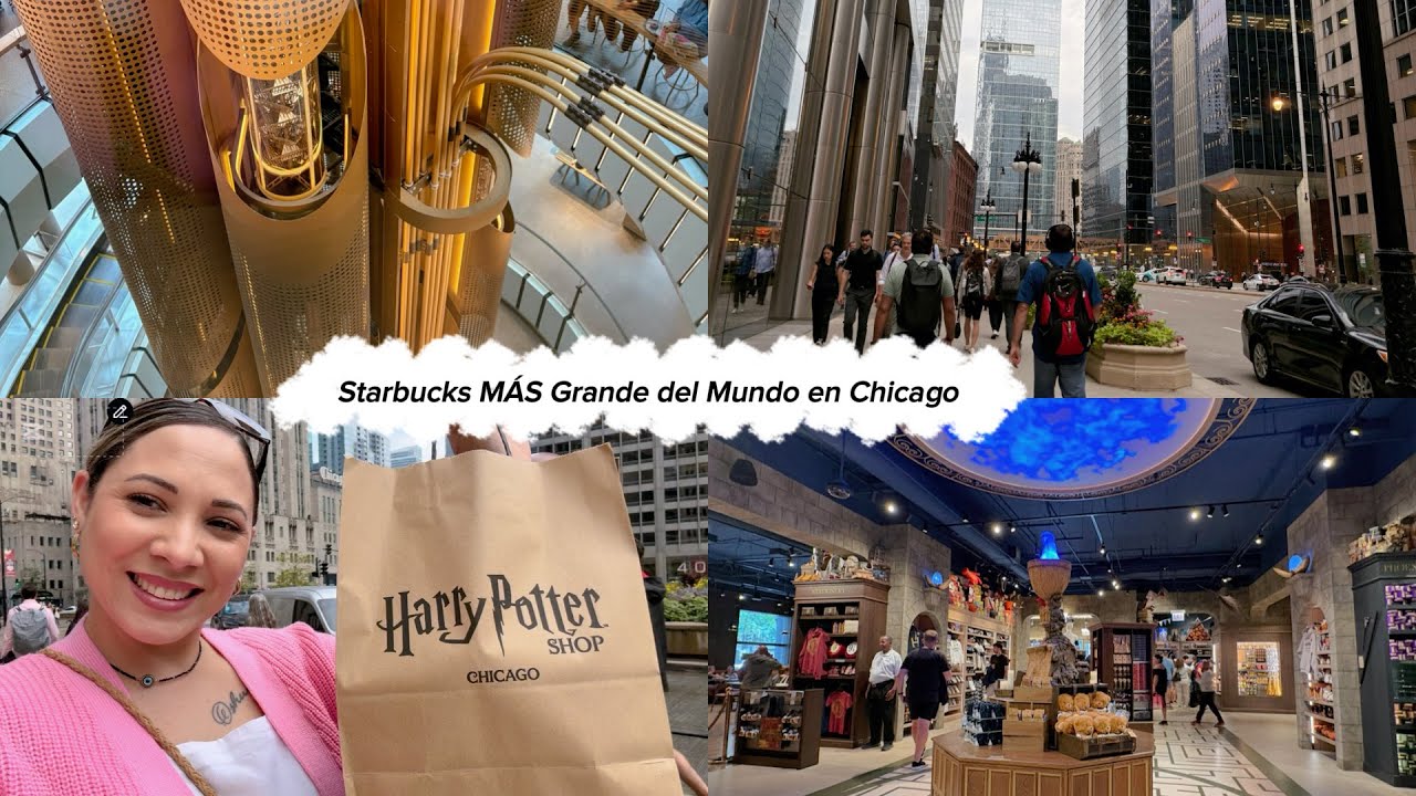 Starbucks MÁS Grande del Mundo! ☕ y Tienda de Harry Potter + Embajada Alemana en Chicago 21/25 vlog