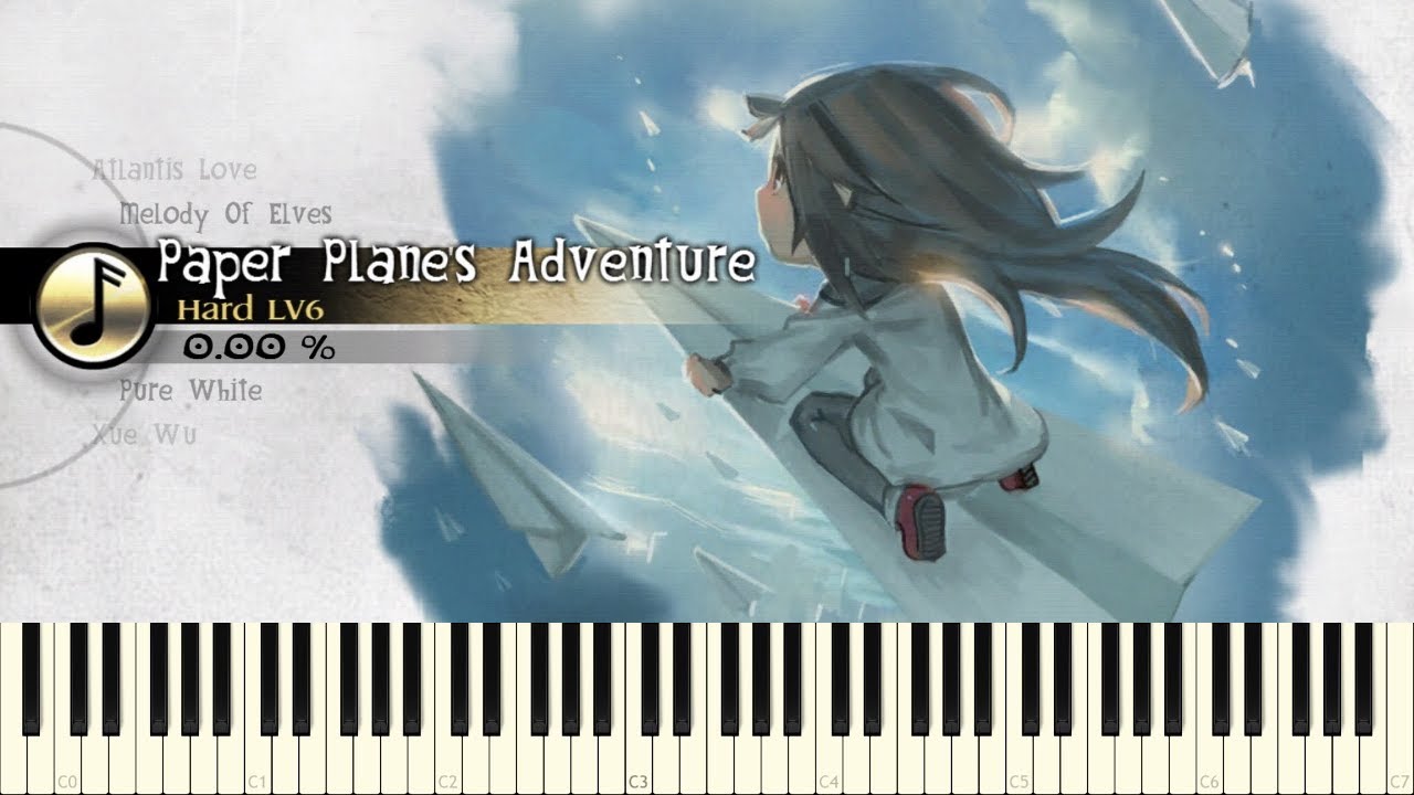 ♪ V.K克: Paper Plane's Adventure - Piano Tutorial