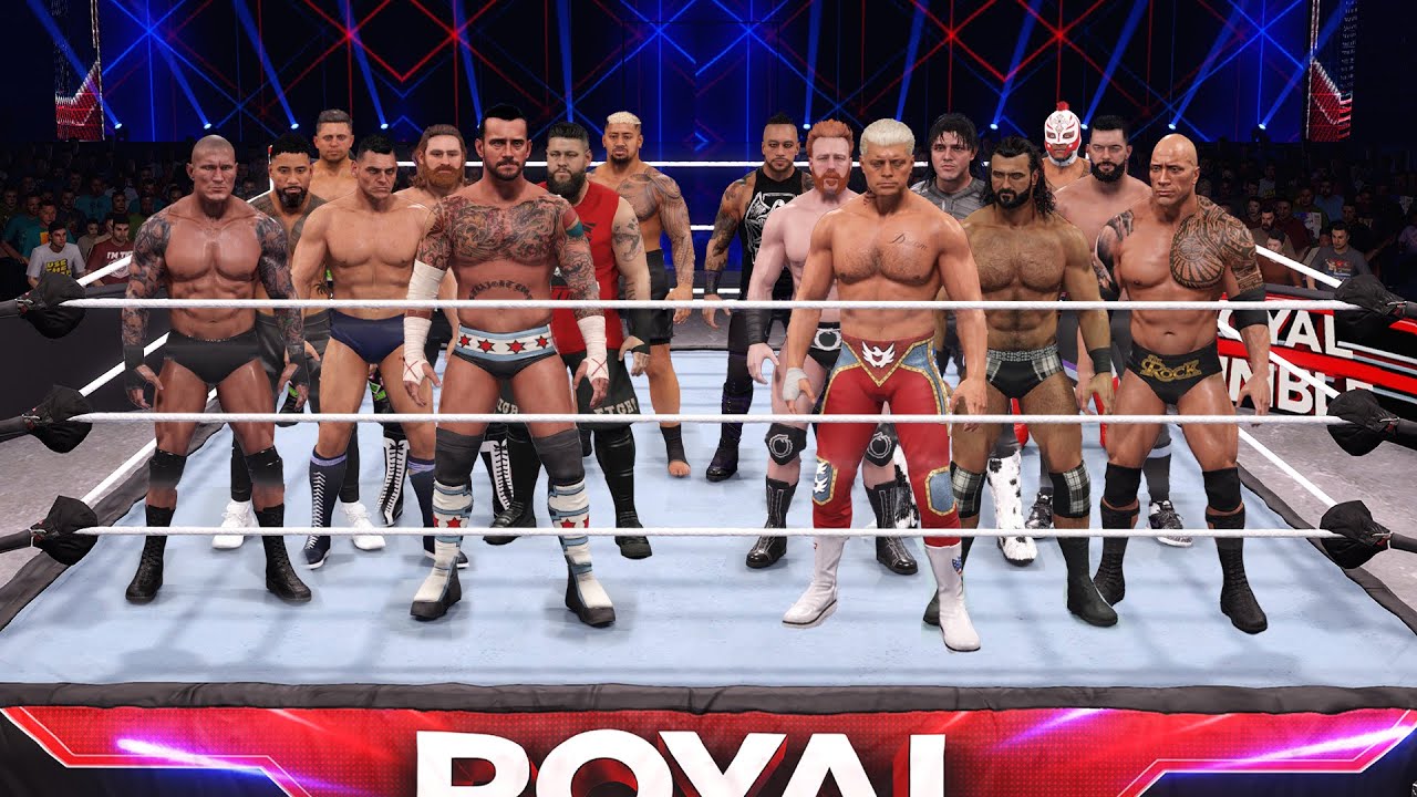 WWE 2K23 Royal Rumble 2024 - 30 Man Royal Rumble Match!