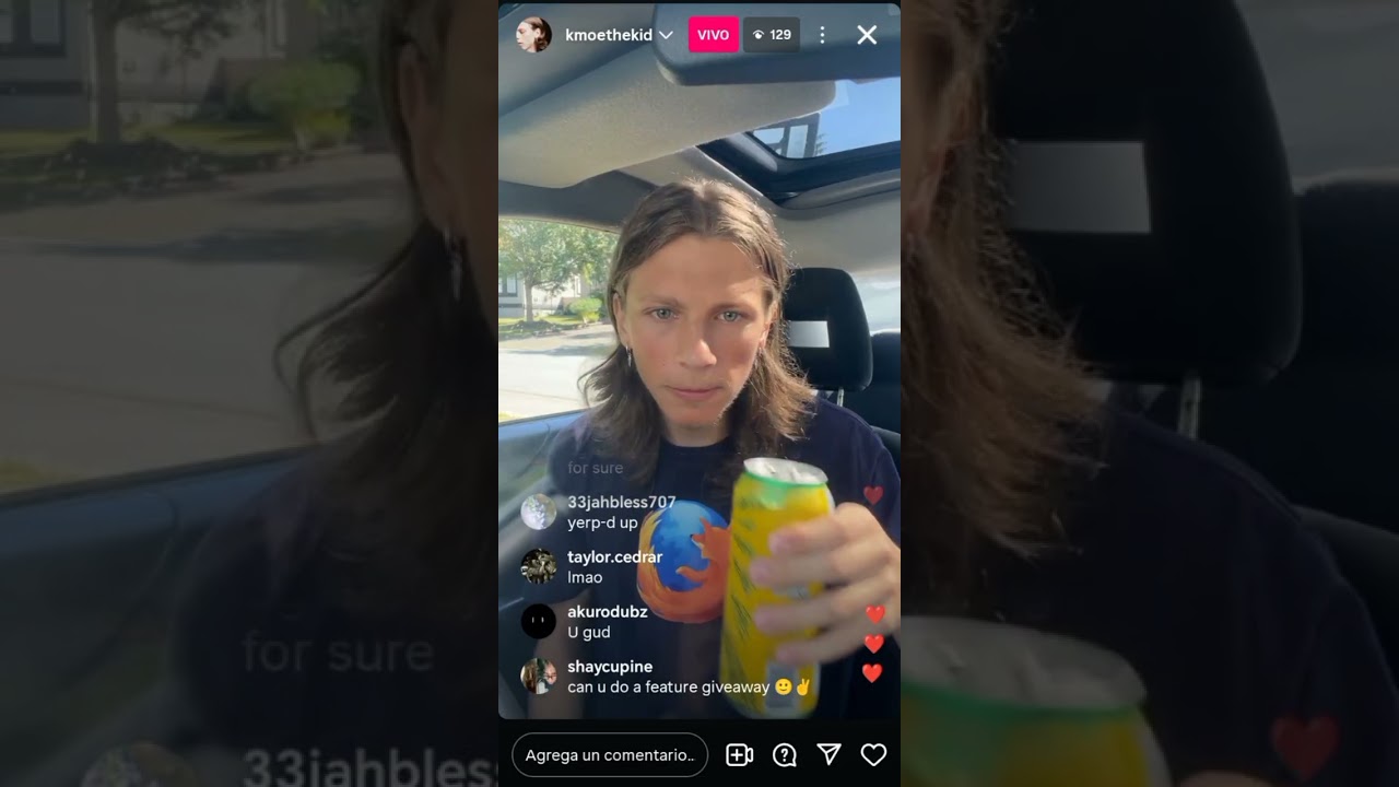 kmoe instagram live 8.21.2025