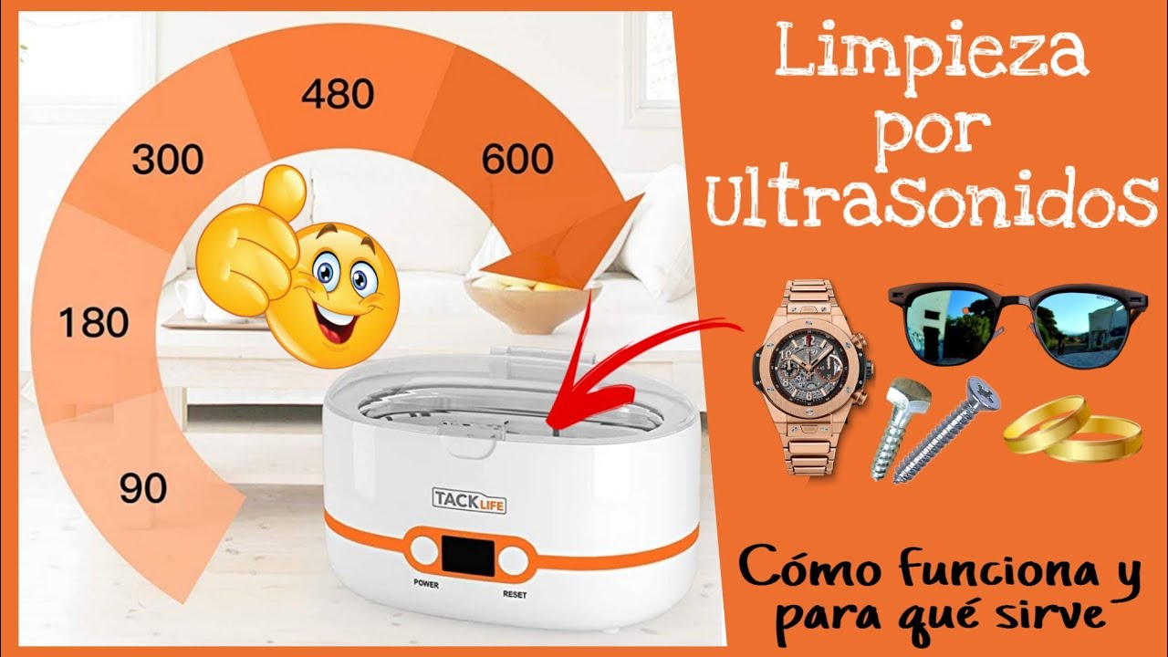QUÉ ES Y CÓMO FUNCIONA LA LIMPIEZA POR ULTRASONIDOS (TACKLIFE MUCO2)