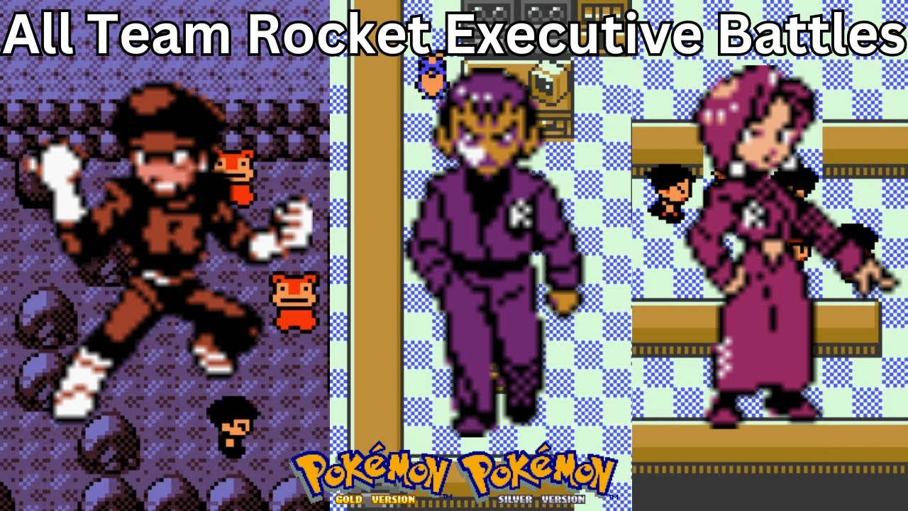 Pok&eacute;mon Gold & Silver - All Team Rocket Executive Battles