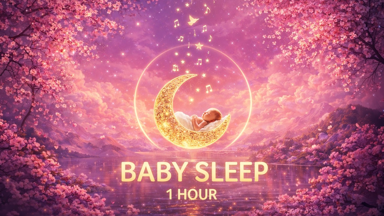 A Tiny Bird Lullaby with Lyrics – 1 Hour Baby Sleep Song