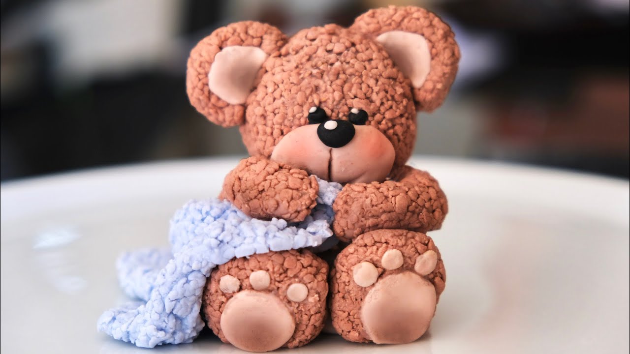Easy Cute Fondant Teddy Bear Tutorial