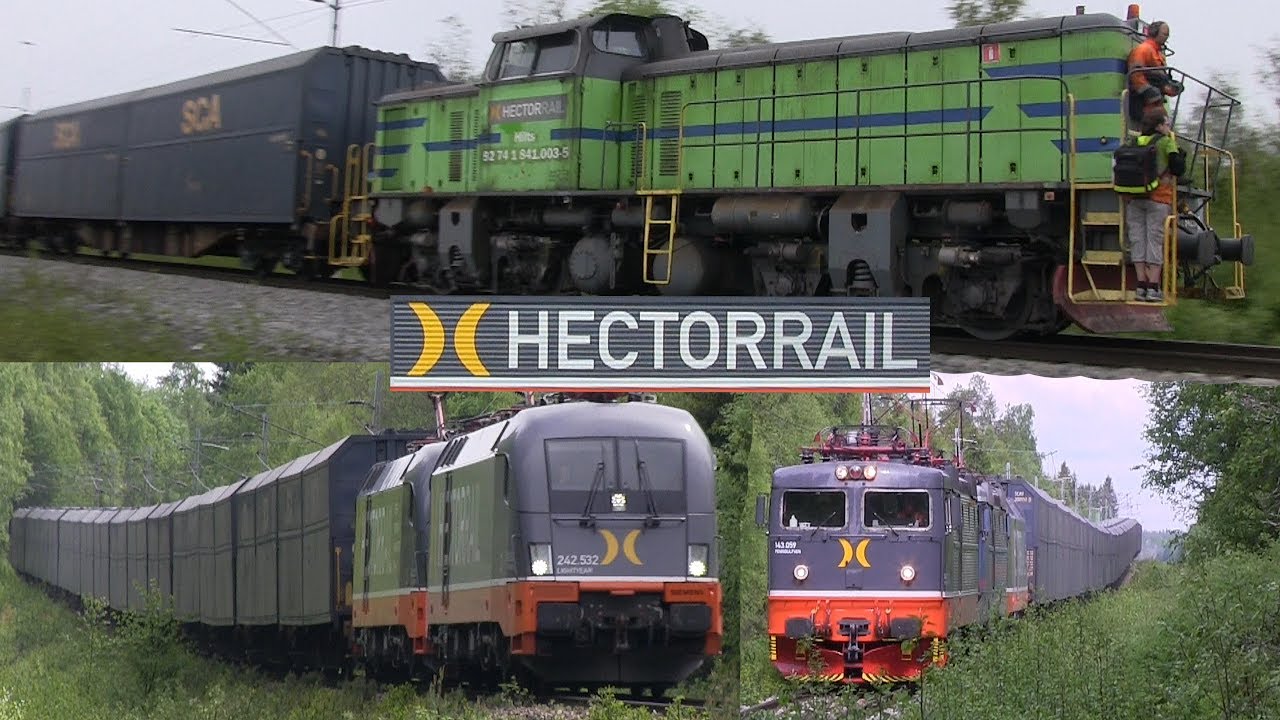 Hector Rail SCA tåg i Holmsund 2017