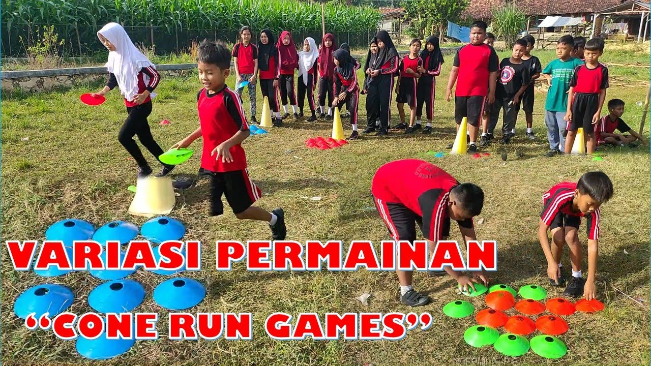 VARIASI CONES RUN GAMES Permainan Olahraga