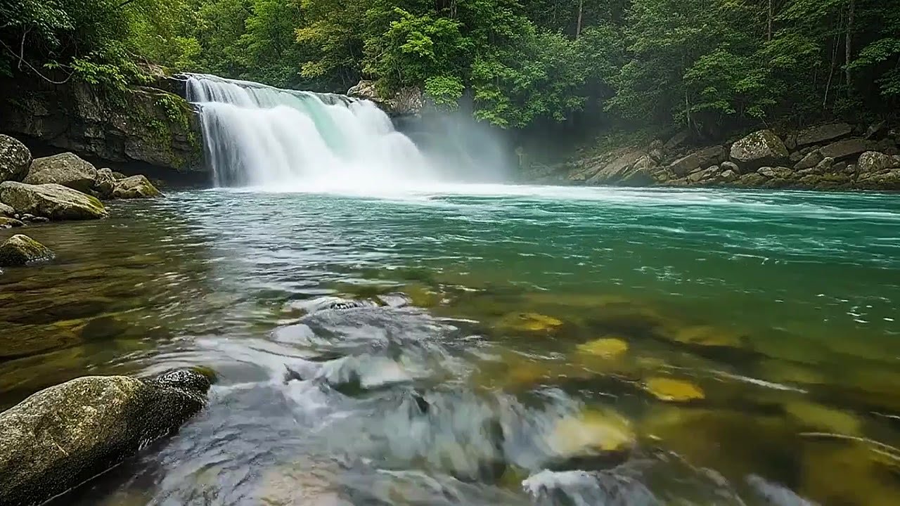 Soft Water Stream Ambience | River Sounds for Relaxation and Deep Sleep