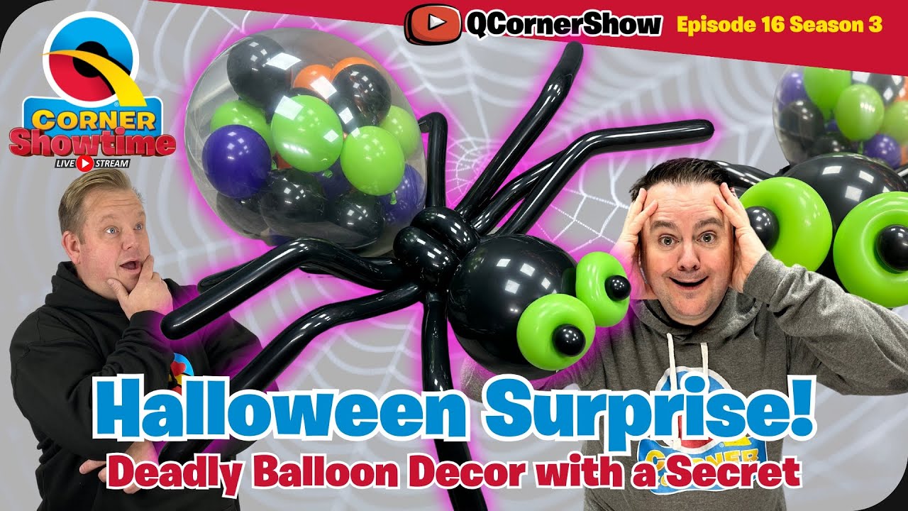 Spooky Delights: Giant Balloon Spider Design with Keith & Dom - Q Corner Showtime LIVE! S03E16