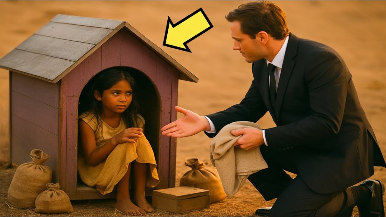 ABANDONED BY HER STEPMOTHER SHE LIVED IN A DOG HOUSE… UNTIL A MILLIONAIRE SHOWED UP AND…