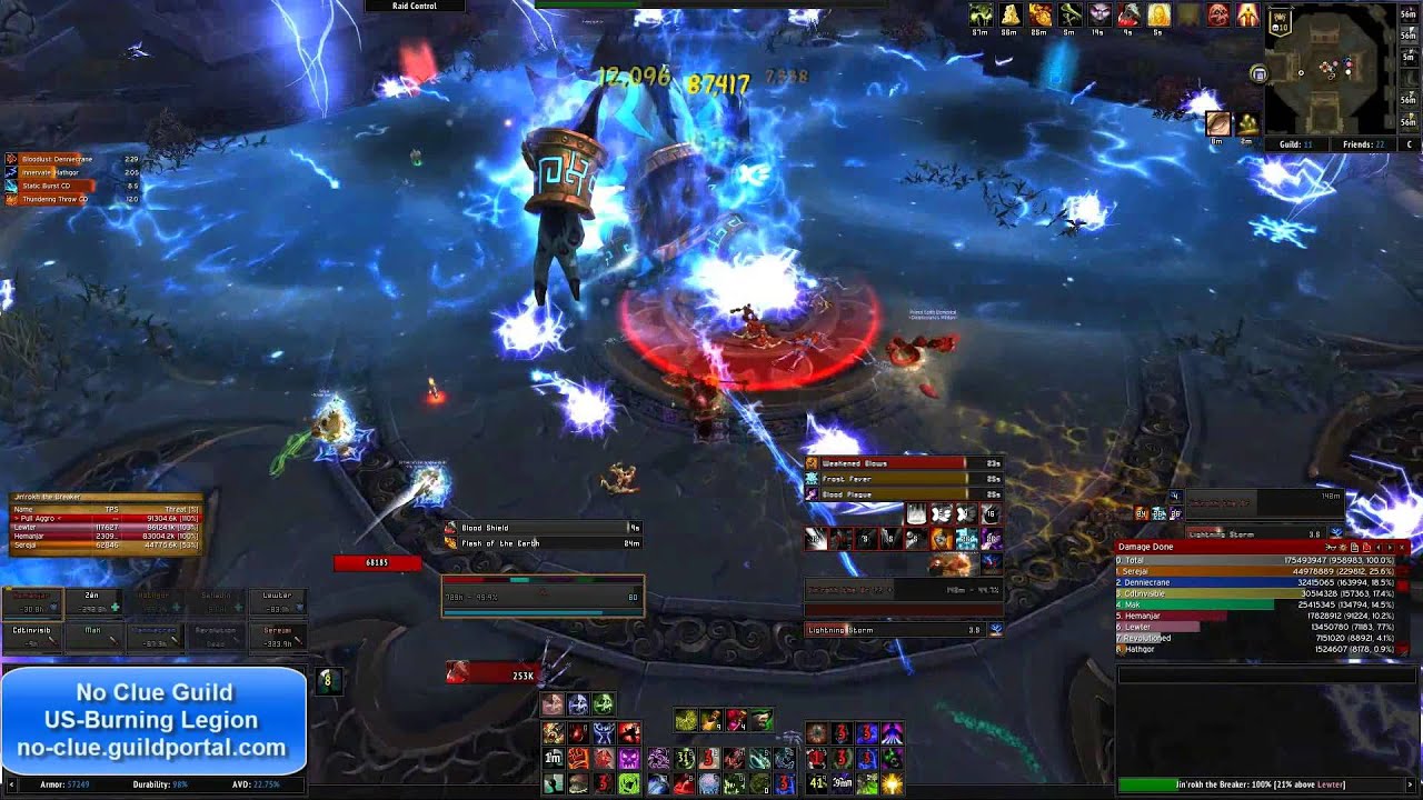 Heroic Jin'rokh the Breaker. No Clue Guild US-Burning Legion. Blood DK PoV w/ vent