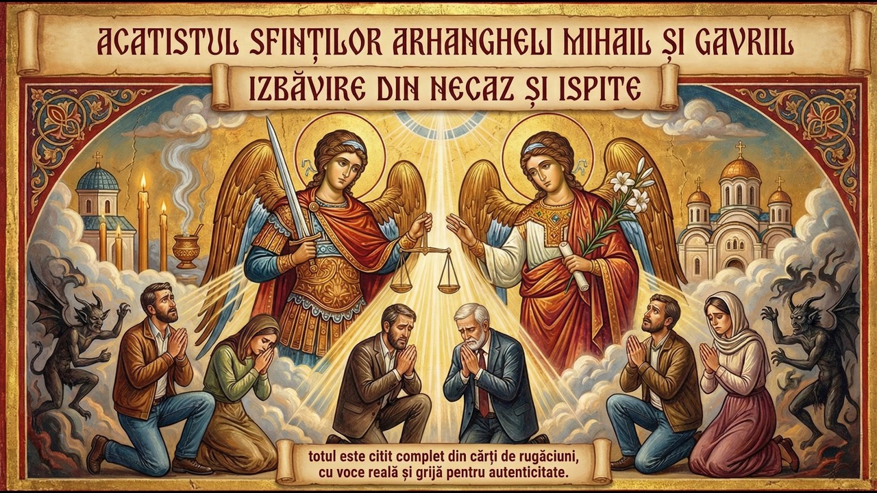 ACATISTUL SFINTILOR ARHANGHELI MIHAIL SI GAVRIIL (ACATISTUL ZILEI DE LUNI) IZBAVIRE DE NECAZ