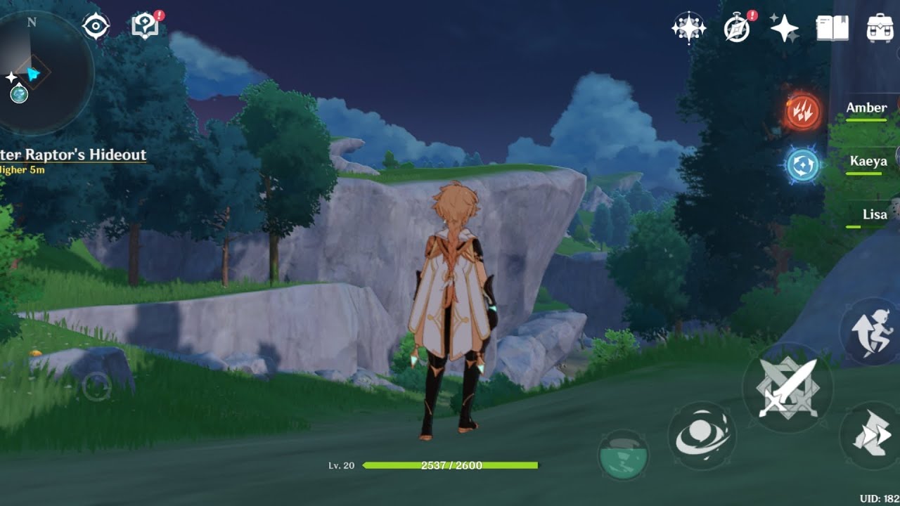 Chasing after Raptor and finding his hideout! Genshin impact 