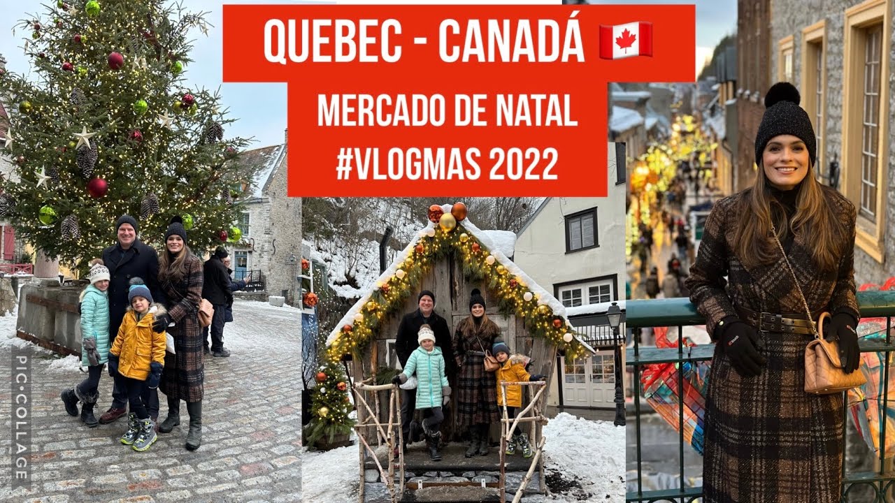 #VLOGMAS 2022 - Quebec - Canadá 🇨🇦 🍁 Um mercado de Natal dos sonhos 🎄🎅🏻