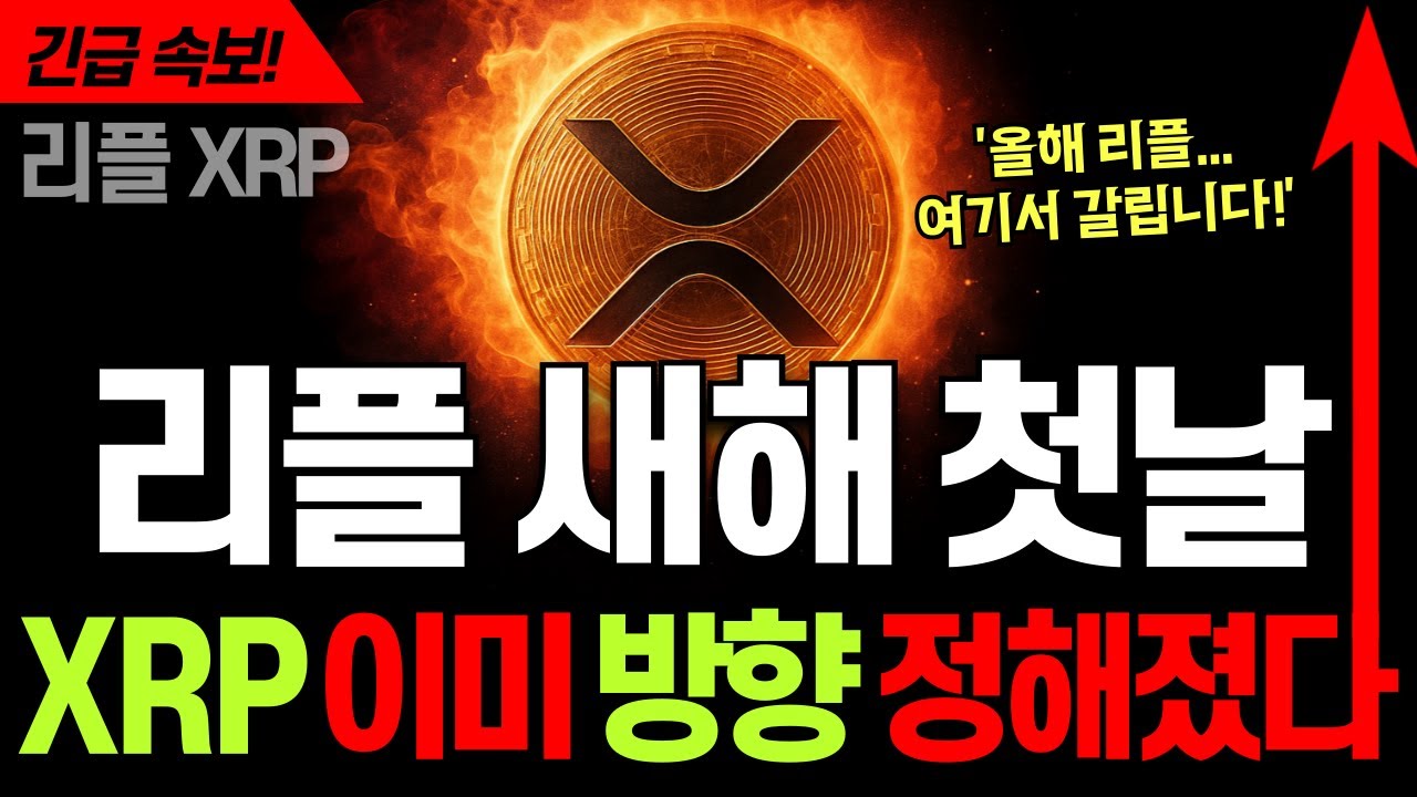 리플 새해 첫날&hellip; 이미 방향 정해졌습니다 🚀 리플코인 전망 ⚡ 올해 엑스알피 XRP 여기서 완전히 갈립니다