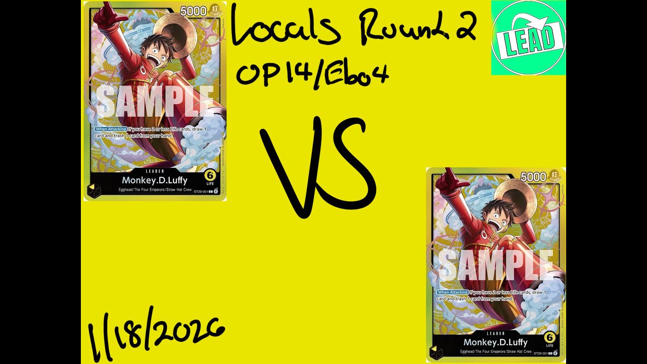 OPTCG OP14/EB04 Locals: R2 another mirror! St29 Y Luffy!