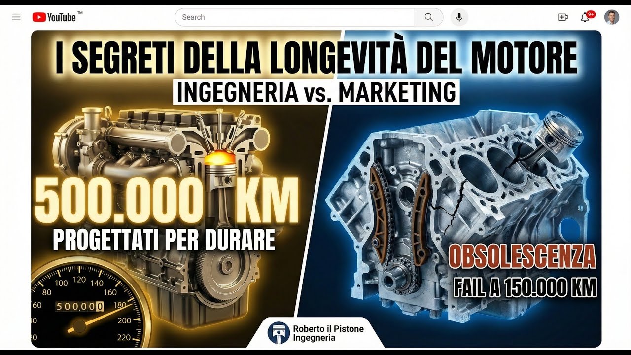 🔴 Perché il tuo motore non durerà 500.000 km: Analisi Ingegneristica dell'Obsolescenza