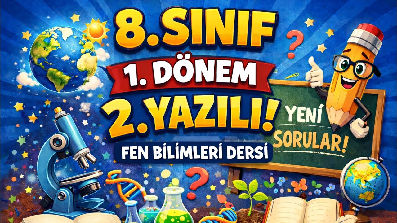 8. Sınıf 1. Dönem 2. Yazılı soruları