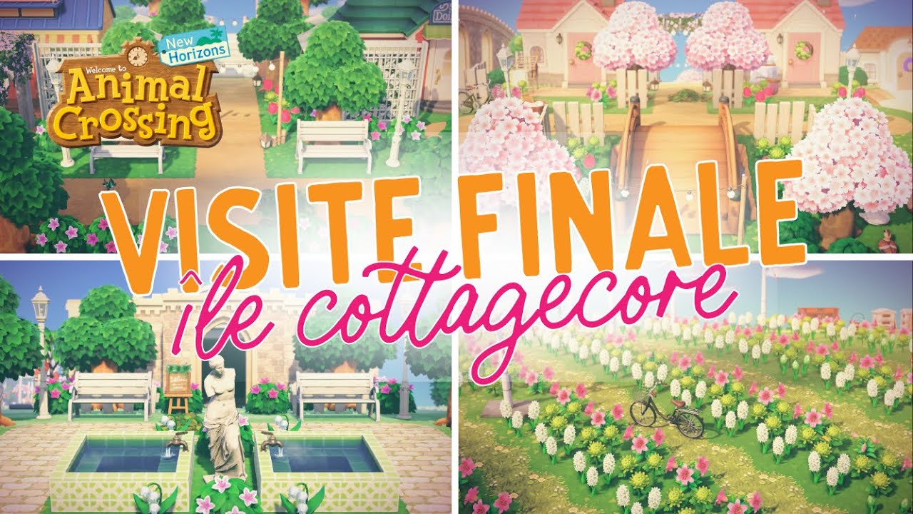 VISITE FINALE de mon ÎLE COTTAGECORE (terminée à 65%) ! Animal Crossing New Horizon