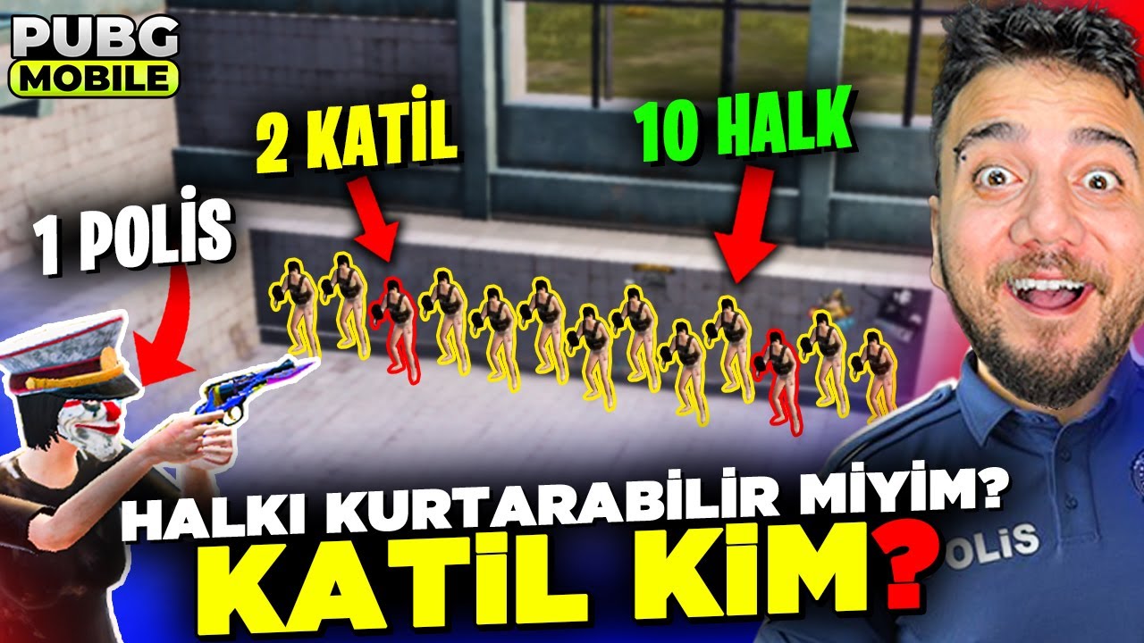10 masum 2 KATİL! ŞERİF KATİLİ BULABİLECEK Mİ? 🤣 KATİL KİM? KOMİK YENİ OYUN MODU! PUBG Mobile