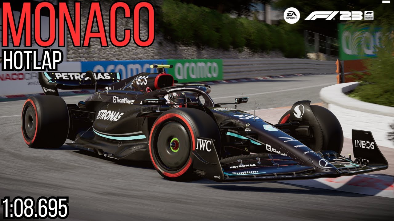 Monaco Hotlap 1:08.695 | F1 23 Time Trial
