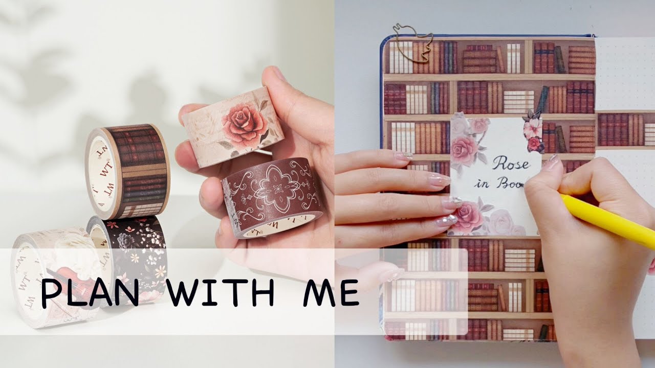 Plan with Me | Bullet Journal Setup | Academia Theme | The Washi Tape Shop