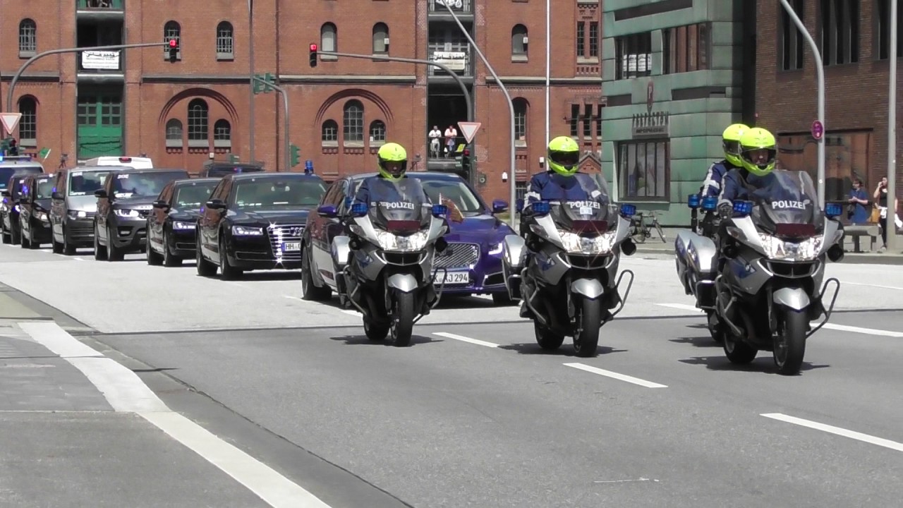 [ Polizei-Eskorte] VIP Kollone von Prinz William und Kate in Hamburg am 21.07.2017
