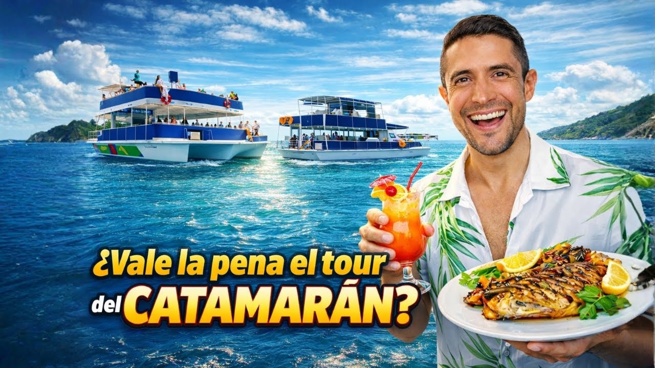¿Vale la pena el tour en catamarán en MAZATLÁN? Vistas, playa y barra libre… ¡te contamos todo! 🚤🍹