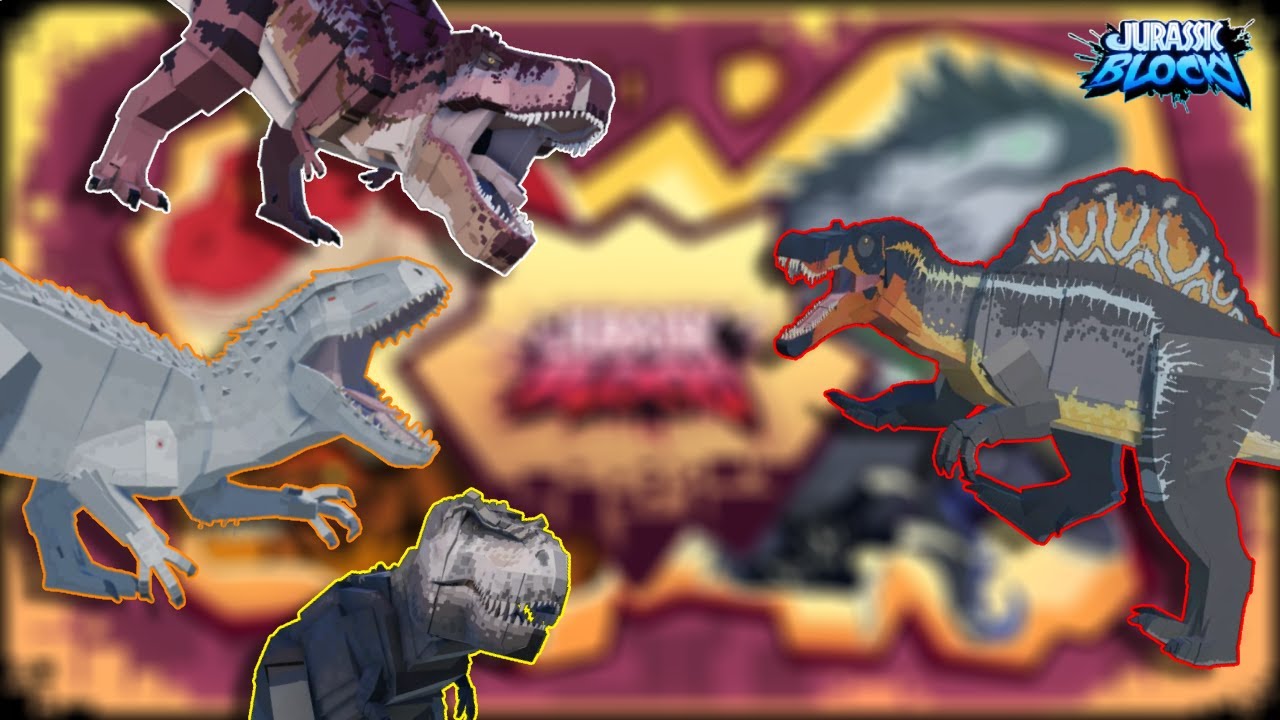 SPINOSAURUS VS TEAMERS - JURASSIC BLOCKY