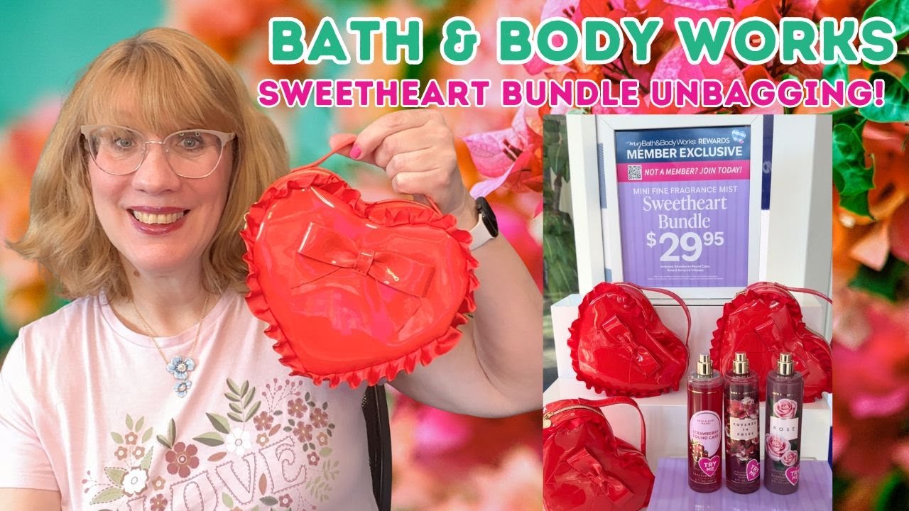 Распаковка подарочного набора Bath & Body Works Sweetheart Bundle!