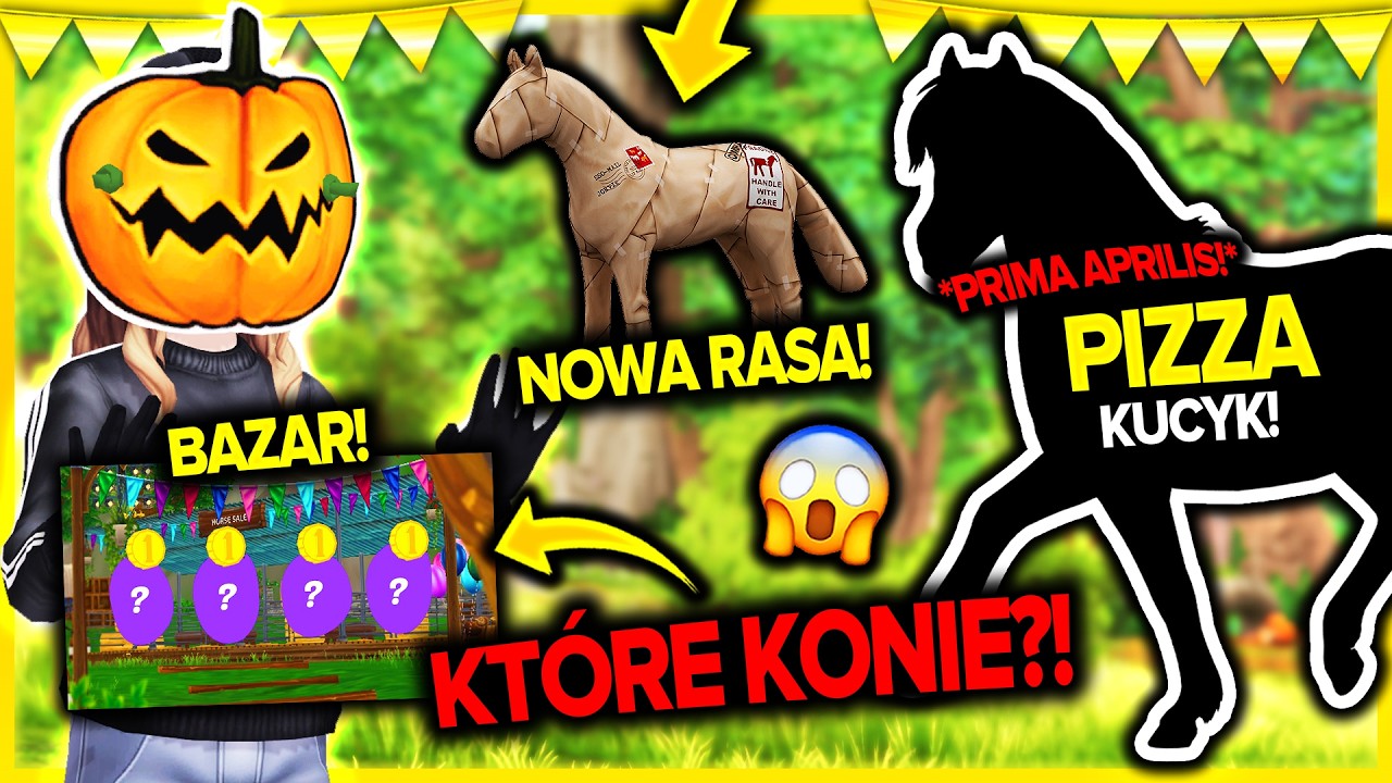 KUCYK PIZZA NA PRIMA APRILIS! 😱 KTÓRE KONIE NA BAZARZE? 🤯 WKRÓTCE NOWA RASA! 😮