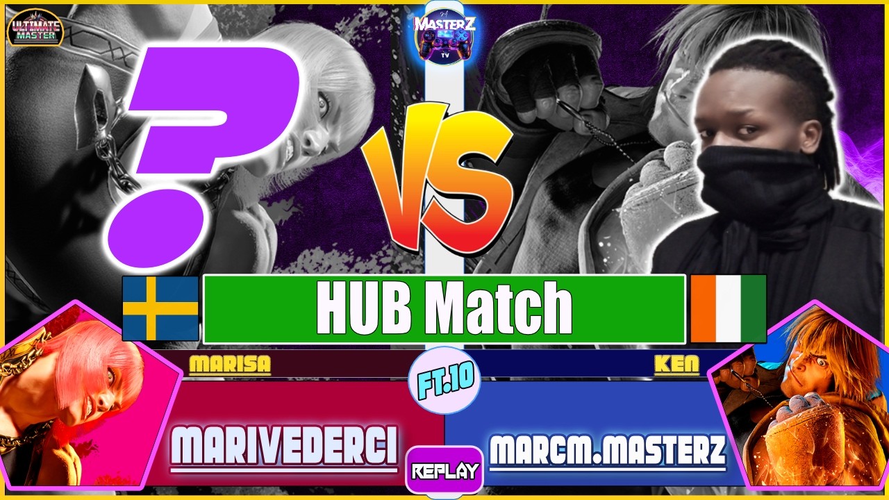 SF6 REPLAY 🔥 MARIVEDERCI (marisa) VS MARCMACMASTERZ (ken) 🔥 High level gameplay
